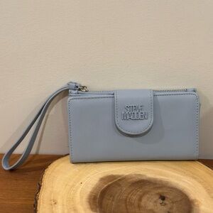Steve Madden Sky Blue Wristlet Clutch